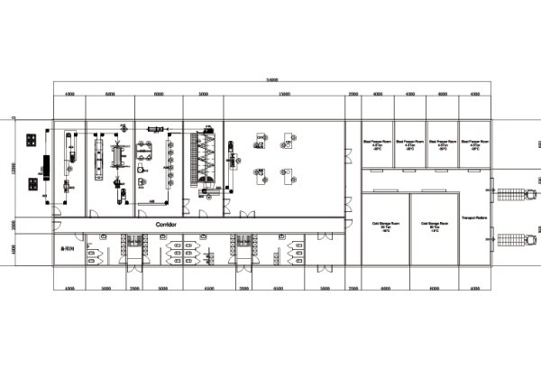 1000 BPH Chicken Slaughterhouse Engineering Plan