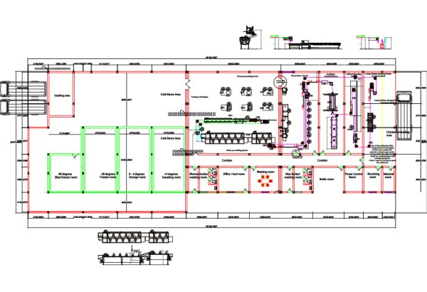 1500 BPH Chicken Slaughterhouse Engineering Plan