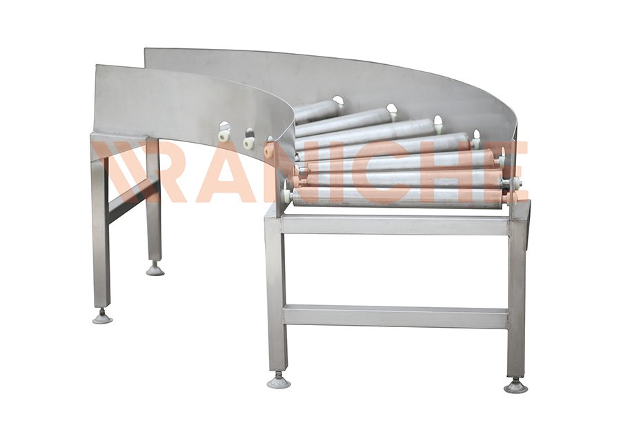 Free-Roller Type Crate Corner Conveyor